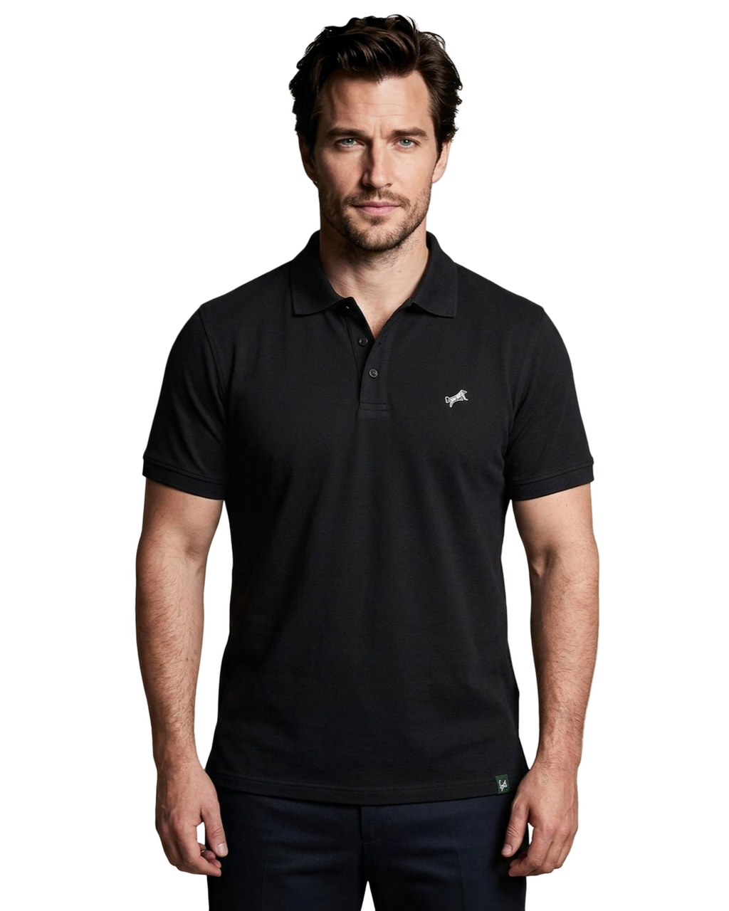 Men's Ribbed Polo Shirt 4-Pack