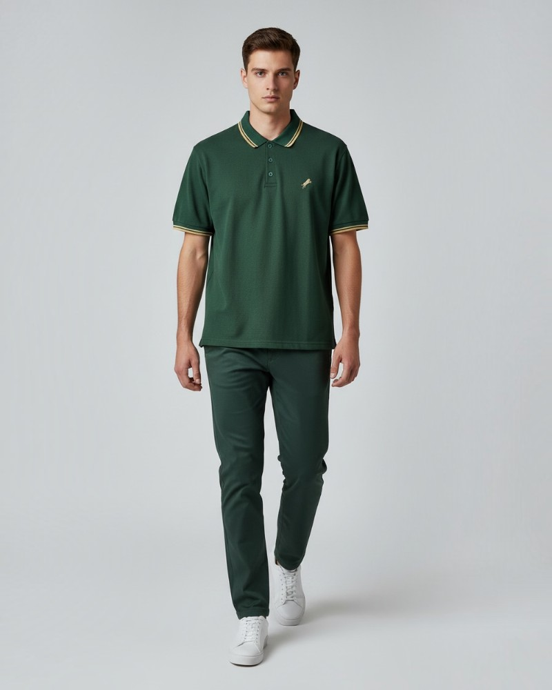 Signature Polo — Forest Green