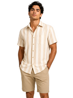 Men's Stripe Short Sleeve Button-Down 4-Pack