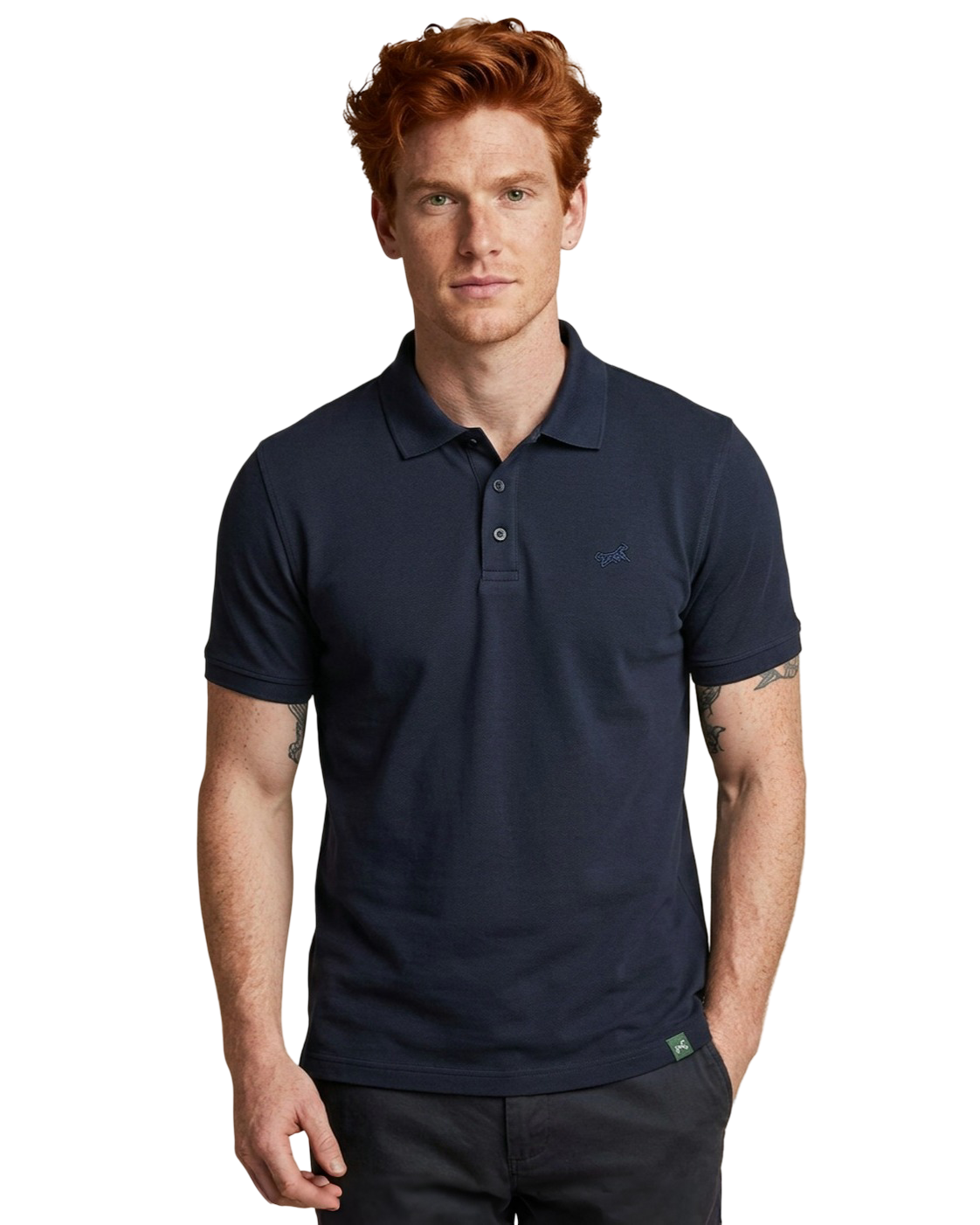 Men's Ribbed Polo Shirt 4-Pack