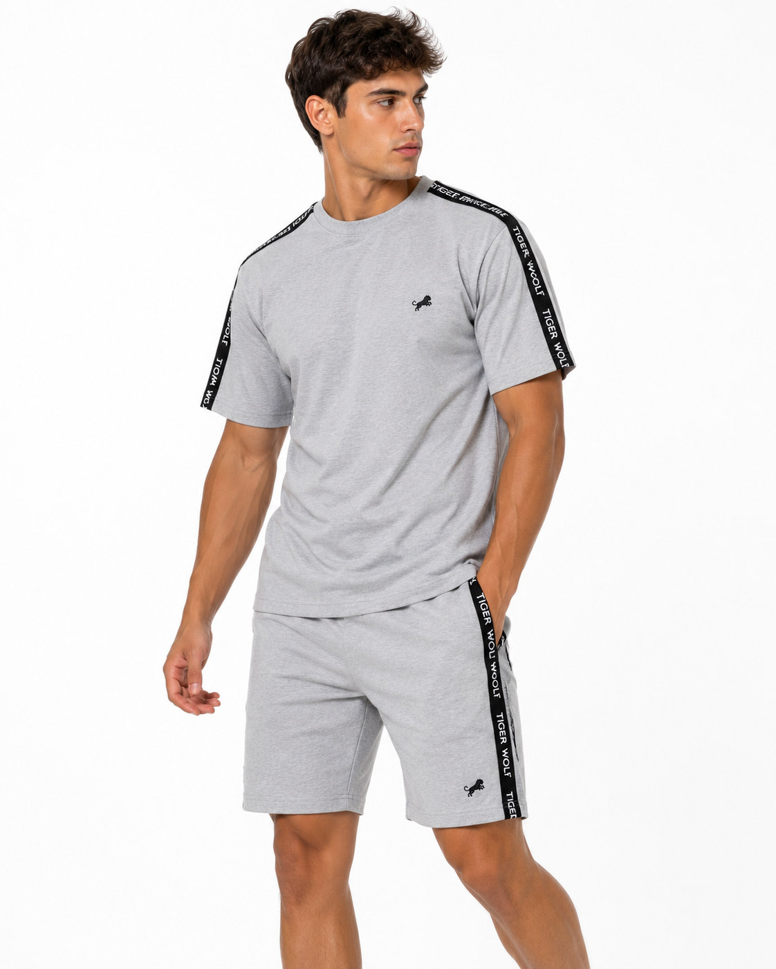 Men's Side Tape Logo Tee 4-Pack