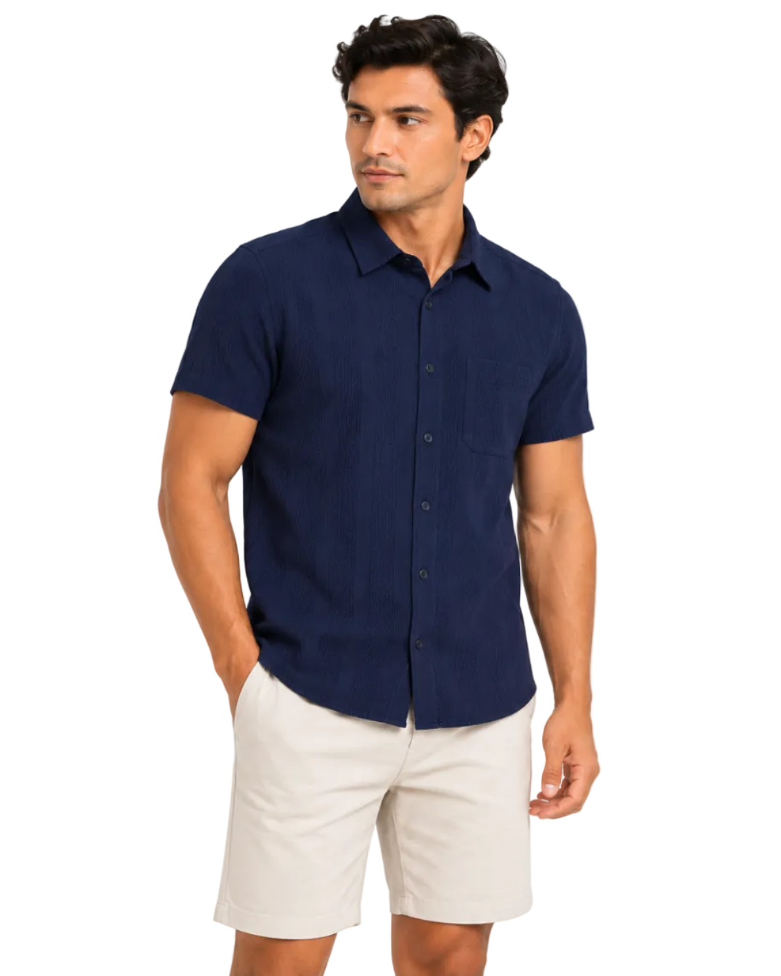 Men's Short Sleeve Woven Shirt 4-Pack
