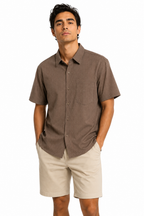 Men's Premium Textured Button Down Shirt 4-Pack