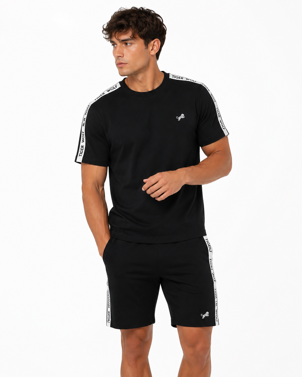 Men's Side Tape Logo Tee 4-Pack