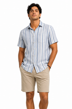 Men's Stripe Short Sleeve Button-Down 4-Pack