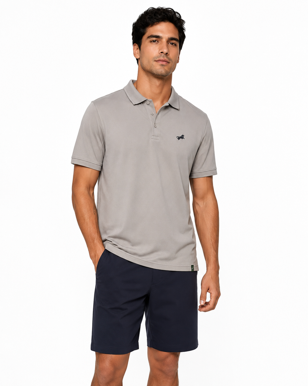 Men's Ribbed Polo Shirt 4-Pack