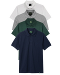 Contrast Hem Polo 4-Pack