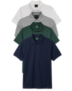 Contrast Hem Polo 4-Pack