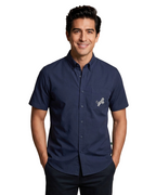 Signature Embroidered Short Sleeve Button-Down Shirt 4-Pack