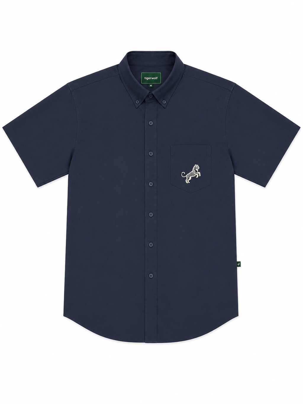 Signature Embroidered Short Sleeve Button-Down Shirt 4-Pack