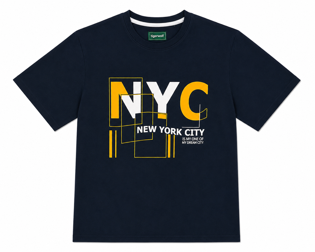 Men's Printed Crew Neck 4-Pack T-shirts