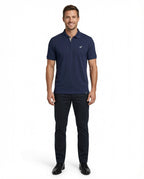 Men's Textured Zip Polo Shirt