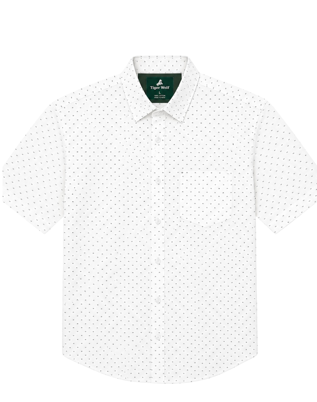 Men's Tropical Print Short Sleeve Button Down Shirt 4-Pack