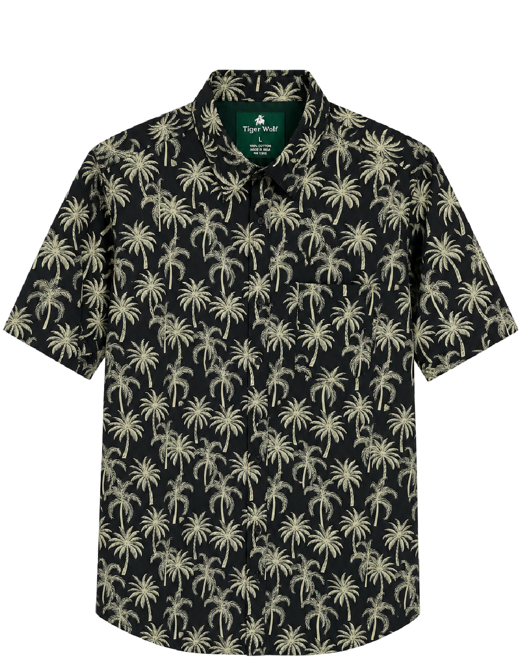 Men's Tropical Print Short Sleeve Button Down Shirt 4-Pack