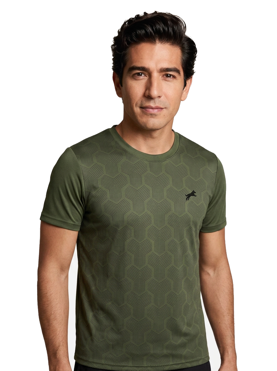 Men's Core Tee on model, white background
